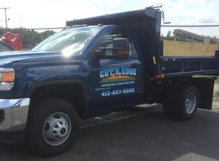Cut'N Edge Landscape Construction truck